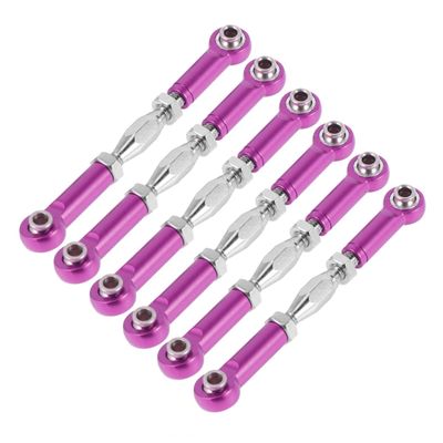 MUSISALY 6pcs Aluminum Turnbuckle Rod Linkages for Rc Buggy Turnbuckle Rod Linkage Bolts for Rc Car Upgrade Made of Metal Easy Install