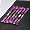 MUSISALY 6pcs Aluminum Turnbuckle Rod Linkages for Rc Buggy Turnbuckle Rod Linkage Bolts for Rc Car Upgrade Made of Metal Easy Install view 2