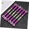 MUSISALY 6pcs Aluminum Turnbuckle Rod Linkages for Rc Buggy Turnbuckle Rod Linkage Bolts for Rc Car Upgrade Made of Metal Easy Install view 3