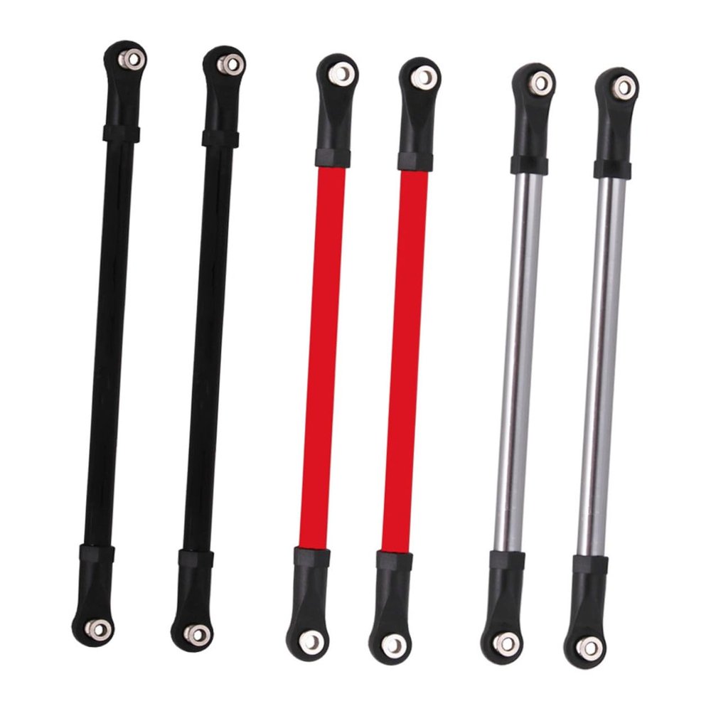 WESIEVYA Alloy Pull Rod 1/10 Rc Car Spare Part 313mm Wheelbase Steering Tie Rod End Crawler Model