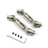 2pcs Ural Truck RC Car Spare Parts Metal Front Rear Drive Shaft for Henglong WPL Ural B36 B16 C14 C24 B24 MN D90 MN99S(White) view 1