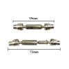 2pcs Ural Truck RC Car Spare Parts Metal Front Rear Drive Shaft for Henglong WPL Ural B36 B16 C14 C24 B24 MN D90 MN99S(White) view 3