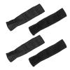 4pcs Baby Stroller Handle Cover PU Leather Washable Armrest Covers Bumper Pushchair Handlebar Sleeve Removable Grip Bar Replacement Accessories (Black) view 2