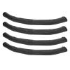 4pcs Baby Stroller Handle Cover PU Leather Washable Armrest Covers Bumper Pushchair Handlebar Sleeve Removable Grip Bar Replacement Accessories (Black) view 3