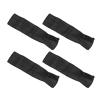 4pcs Baby Stroller Handle Cover PU Leather Washable Armrest Covers Bumper Pushchair Handlebar Sleeve Removable Grip Bar Replacement Accessories (Black) view 4