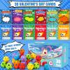 30 PCS Valentines Day Cards for Kids School with Sport Ball Fidget Spinners, Kids Valentine Party Favor, Valentine's Day Classroom Prizes, Ideal Valentine Exchange Gift view 3