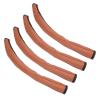 4pcs Baby Stroller Handle Cover PU Leather Washable Armrest Covers Bumper Pushchair Handlebar Sleeve Removable Grip Bar Replacement Accessories (Brown) view 1