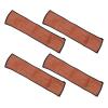 4pcs Baby Stroller Handle Cover PU Leather Washable Armrest Covers Bumper Pushchair Handlebar Sleeve Removable Grip Bar Replacement Accessories (Brown) view 2