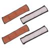 4pcs Baby Stroller Handle Cover PU Leather Washable Armrest Covers Bumper Pushchair Handlebar Sleeve Removable Grip Bar Replacement Accessories (Brown) view 4