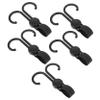 SOESFOUFU 5pcs Portable Rotatable Double Hooks for Stroller Multi-functional Hangers for Grocery Bags Diaper Bags and Stroller Accessories view 1