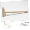 TOYANDONA 15pcs Mini Wooden Hammers for Boys and Girls Safe Polished Mallets for Play Cake Decorating Thick High Density for Hand Training Creative Play view 2