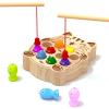 edutree Wooden Magnetic Fishing Game for Toddlers 2-4, Montessori Sensory Busy Board Educational Learning Fine Motor Skills Toys for 2 3 4 Years Old Boys Girls view 1
