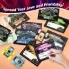 24 Pack Valentines Cards for Kids with Monster Truck Toys, Valentine's Greeting Cards for School Classroom Valentine's Gifts Exchange, Inertia Stunt Car Valentines Party Favors Prizes for Kids Boys view 4