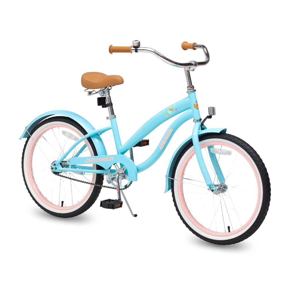 ACEGER Girls Beach Cruiser Bike for Kids Ages 5-13, 16-24 Inch Girls Bike