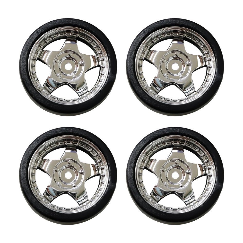 4PCS 1/18 Drift Car Tires, Replacement Tires for LDRC Drift Car LD1804 Drifting Car (LDRC-T-S-1)