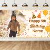 Custom Birthday Banner Personalized Banner For Birthday Party with Photo And Name For Women Men Kids Party Supply view 1