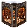 NookMaster Book Nook Kit with Nightlight | 3D Wooden Puzzle Decor view 1