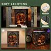 NookMaster Book Nook Kit with Nightlight | 3D Wooden Puzzle Decor view 4