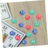 CORHAD 49pcs Hollow Raffle Balls Numbers Bingo Party Decorations Lottery Balls Sphere Game Easy to Use for Party Games view 2
