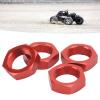 4 Pcs 24mm Wheel Hex Hub Nut Aluminum Alloy High Strength 24mm RC Wheel Nuts for 1/5 Outcast Kraton 8sRed view 4