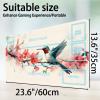 for MTG Game Playmat, for Magic TCG Rubber Play mat,Tabletop Card Playmats with Smooth Surface,Trading Card Inked Game Mat with White Zones,Battle Game,Battle Game,Sakura Hummingbird view 2