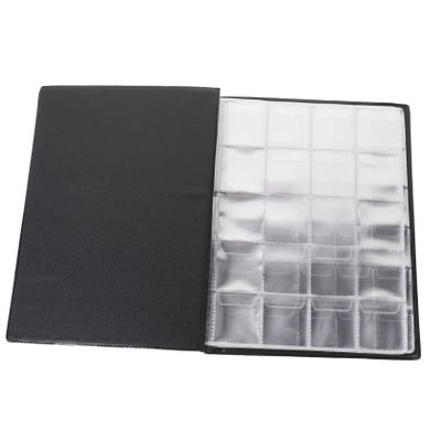 BUTIFULSIC Coin Collection Book Page Coin Holder for Collectors Portable Pu Organizer Slots for Easy Display and Storage Medallions and Tokens