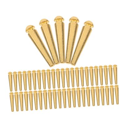 Alasum 50pcs Metal Board Pegs Game for Travel Parties Sturdy Accessories Replacement Pegs for Games Golden Finish