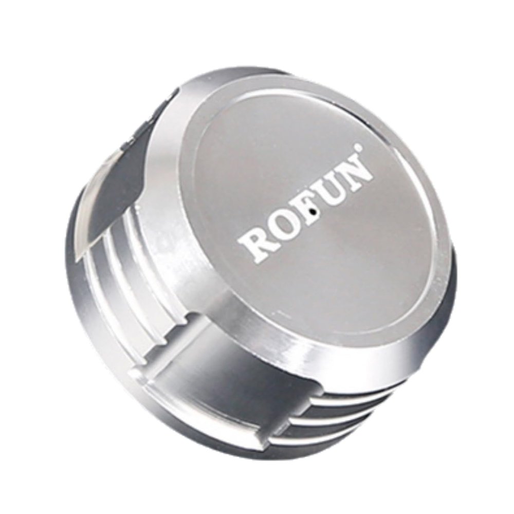 FLMLF CNC Metal Fuel Tank Cap Fit for 1/5 HPI ROFUN BAHA King Motor ROVAN BAJA 5B 5T 5SC Rc Car Parts (Silver)