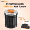 Rock Tumbler Barrel Extral Large Capacity 3.5 Lbs 5 x 6 inch, Rubber Material, with Durable Leak-proof Lid view 2