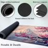 for MTG Game Playmat, for Magic TCG Rubber Play mat,Tabletop Card Playmats with Smooth Surface,Trading Card Inked Game Mat with White Zones,Battle Game,Battle Game,Fuji Mountain Cherry view 4