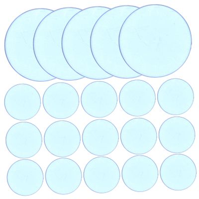 JOINPAYA 100pcs Transparent Bingo Chips Counting Discs for Math Stem Games Poker Tokens and Educational Activities Semitransparent Design for Tracking