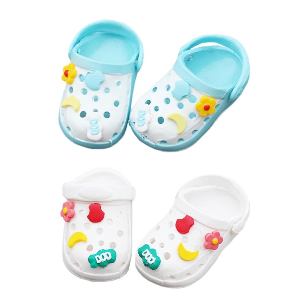 niannyyhouse 15cm 17cm Doll 1/6 BJD Shoes Length 4.3cm Doll Accessories Dressup (Blue+White)