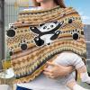 Belidome Aztec Panda Breastfeeding Scarf Cover for Girls Boys Baby Stretch Comfy Canopy Nursing Cover Soft view 2