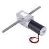12V Gear Motor, Strong Metal Body, Selected Superior Material, high Efficiency, Lightweight and Compact, Double Output Shaft Screw with Right,Hand and Left,Hand Thread, Long view 2