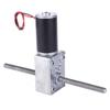 12V Gear Motor, Strong Metal Body, Selected Superior Material, high Efficiency, Lightweight and Compact, Double Output Shaft Screw with Right,Hand and Left,Hand Thread, Long view 3