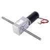 12V Gear Motor, Strong Metal Body, Selected Superior Material, high Efficiency, Lightweight and Compact, Double Output Shaft Screw with Right,Hand and Left,Hand Thread, Long view 4