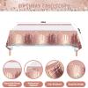 Rose Gold Birthday Party Decorations, 121PCS Happy Birthday Party Supplies Including Backdrop, Balloon Arch/Garland Kit, Tabblecloth, Banner for Women view 4