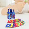 Amagogo 26 Pieces Soft Flash Cards Letter Learning Toy Reusable Sensory Cards with Washable Cloth Bag Made of Polyester Fiber Suitable Girl P, Alphabet view 3
