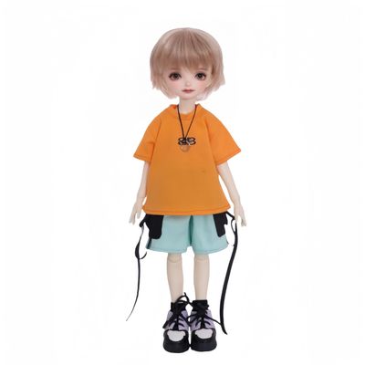 1/6 BJD Doll Kawaii Ball Joint Doll Handmade Makeup 11.8 Inches Collectible Cartoon Dress up Dolls The (P)