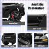 12V Ride on Car Licensed Porsche 718, Kids Electric Car with Remote Control, Front/Rear LED Light, Radio, USB/AUX, Openable Doors, Suspension Function, Durable Tires (Black) view 4