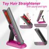 Girls Hair Salon Toys for Girls Beauty Salon Deluxe Styling Set -Kids Hair Dryer Toy, Straightener Hairdryer with Real Function, Interactive Lights & Sounds Fashion Play Set for Children Age 3+ view 3