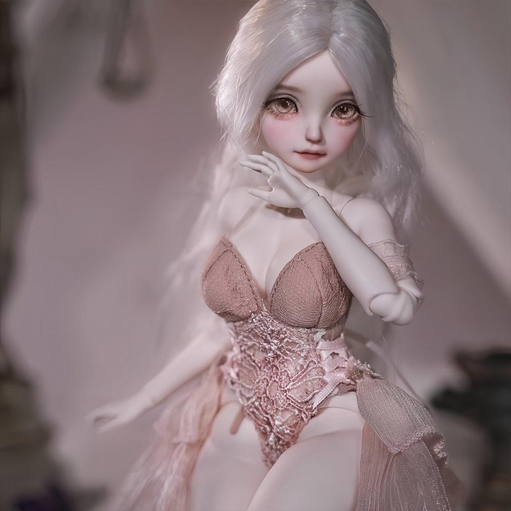 1/6 BJD Doll Kawaii Ball Joint Doll Handmade Makeup 11.8 Inches Collectible Cartoon Dress up Dolls The (S)
