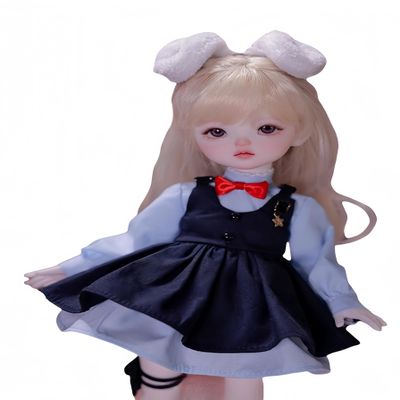 1/6 BJD Doll Kawaii Ball Joint Doll Handmade Makeup 11.8 Inches Collectible Cartoon Dress up Dolls The (K)