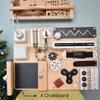 Toddler Busy Board Sensory Activity Toy Montessori Educational Toy for 1-2 Year Old Boys & Girls Personalized Busy Board, Christmas Gift, & 1st Birthday Gift view 4