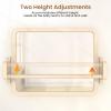 Woodtoe Montessori Mirror with Bar, Baby Pull to Stand Toys, Natural Wooden Frame & Baby Pull Up Bar, Adjustable Infant Coordination Small Mirror, Montessori Birthday Toy for Toddler 6-18 Months view 3