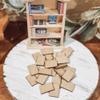 50 Pcs Blank Mini Books for Miniature Bookshelf, Wooden Dollhouse Books 1:12 Scale Mini Books, Print Off The Covers and Backs of The Books You Have Read, Create Your Own Tiny Library view 3