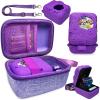 JCHPINE Hard Carrying Case and Silicone Cover for Bitzee Disney Interactive Digital Pet, Protective Case for Bitzee Disney Virtual Electronic Pets Accessories (Purple) view 1