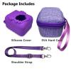 JCHPINE Hard Carrying Case and Silicone Cover for Bitzee Disney Interactive Digital Pet, Protective Case for Bitzee Disney Virtual Electronic Pets Accessories (Purple) view 3
