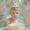 Alainzeo Half Birthday Party Crown, 1/2 Golden Birthday Party Hat for Baby Girl or Boy, Glitter Crown hat for 6 Month baby Birthday Decoration, Party Photo Prop, Glitter Golden view 4