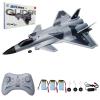 Hylukon 2.4GHz Remote Control Plane, 4CH EPP Foam Remote Control Airplane Built in Six Axis Gyroscope for Stable Flight Aerobatics Culvert Fighter, Easy to Fly RC Glider for Teen Adults view 1